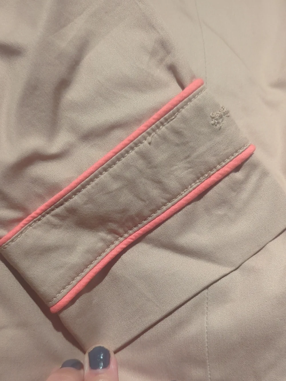 Beige Coat with Pink Trim (18-24mo)